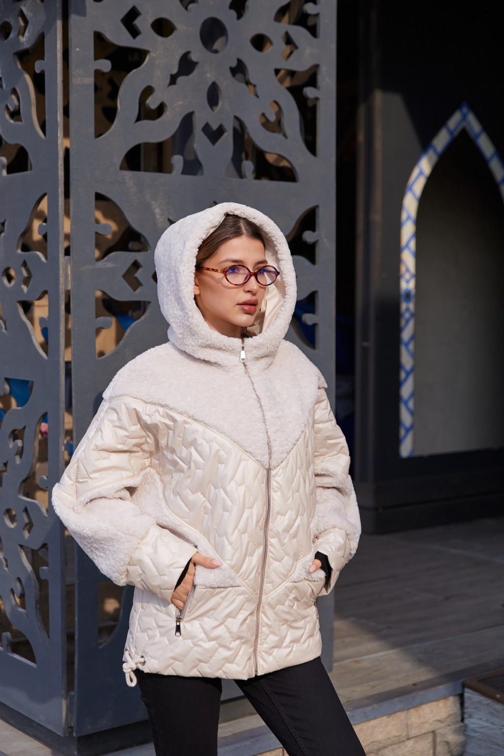 Демисезонная куртка Mila Nova К-357 молоко — изображение 5