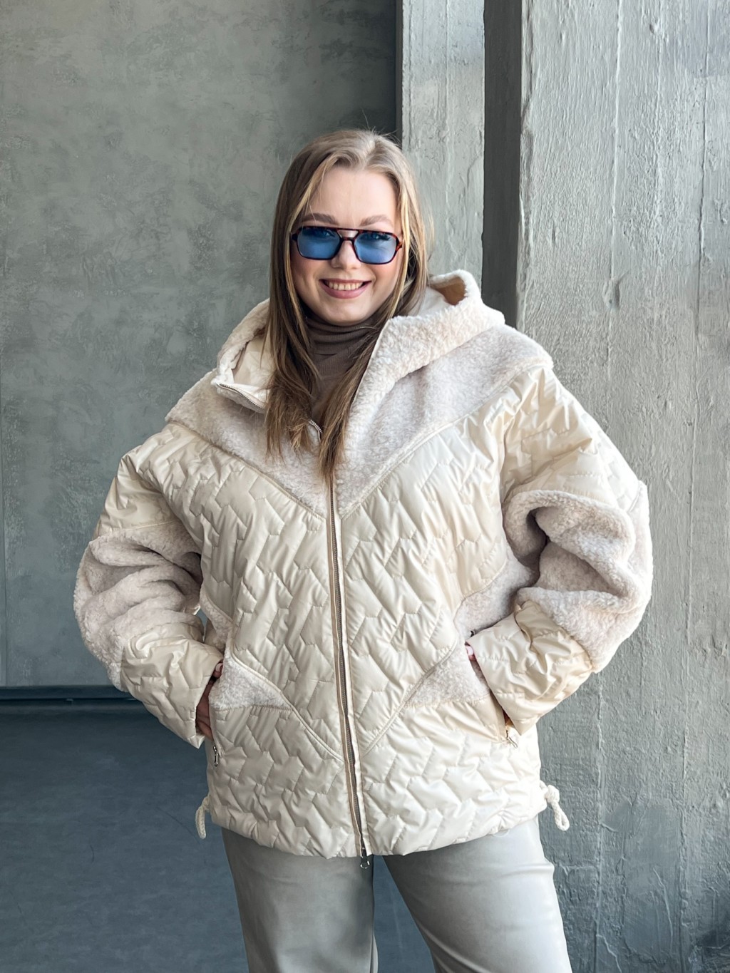 К-357молоко (2) Демисезонная куртка Mila Nova К-357 молоко — изображение 1