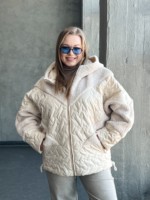 Демисезонная куртка Mila Nova К-357 молоко