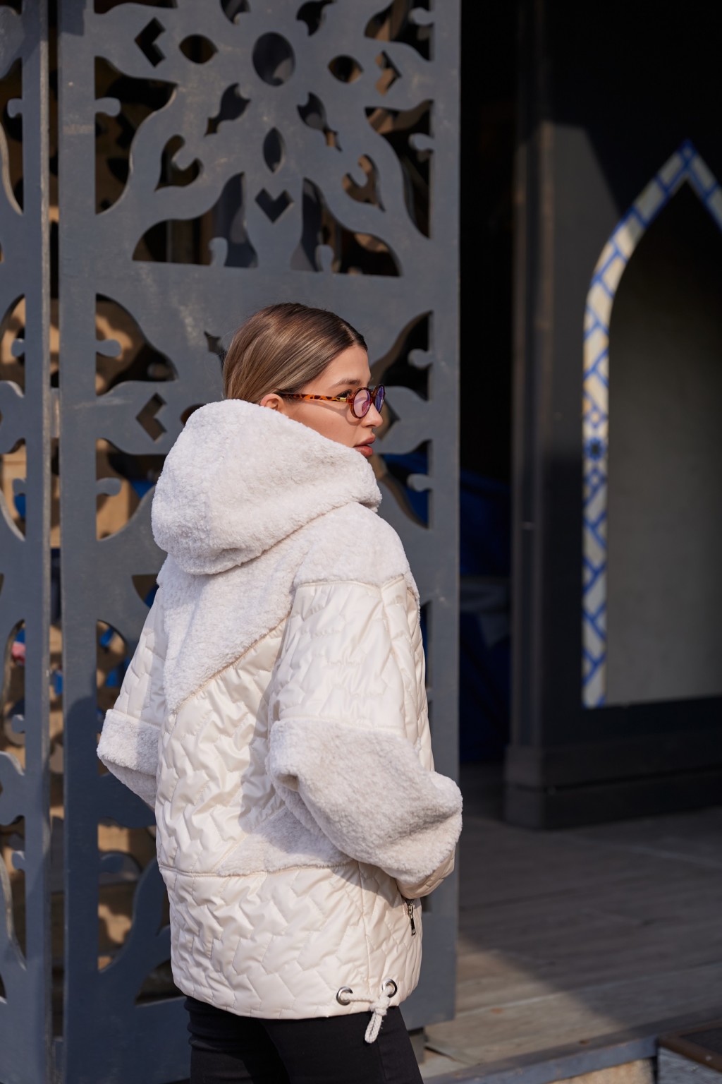 Демисезонная куртка Mila Nova К-357 молоко — изображение 7