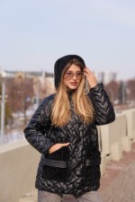 Демисезонная куртка Mila Nova К-363 черный — изображение 5