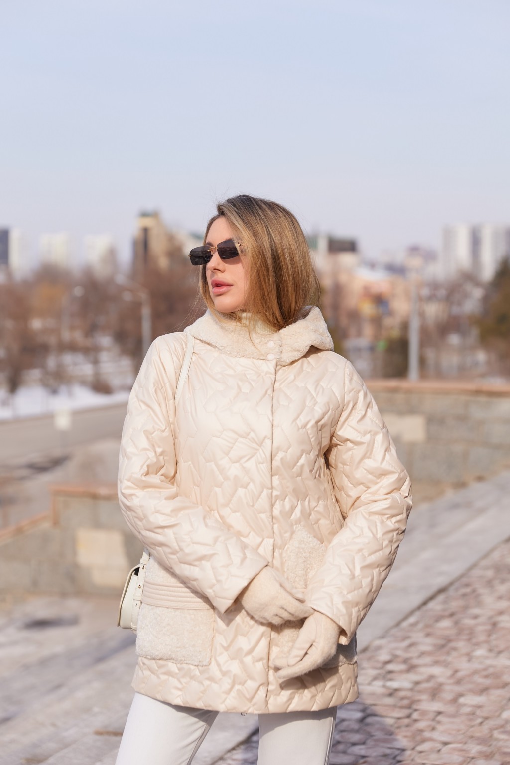 Демисезонная куртка Mila Nova К-363 молоко — изображение 5