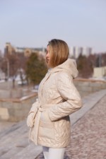 Демисезонная куртка Mila Nova К-363 молоко — изображение 3