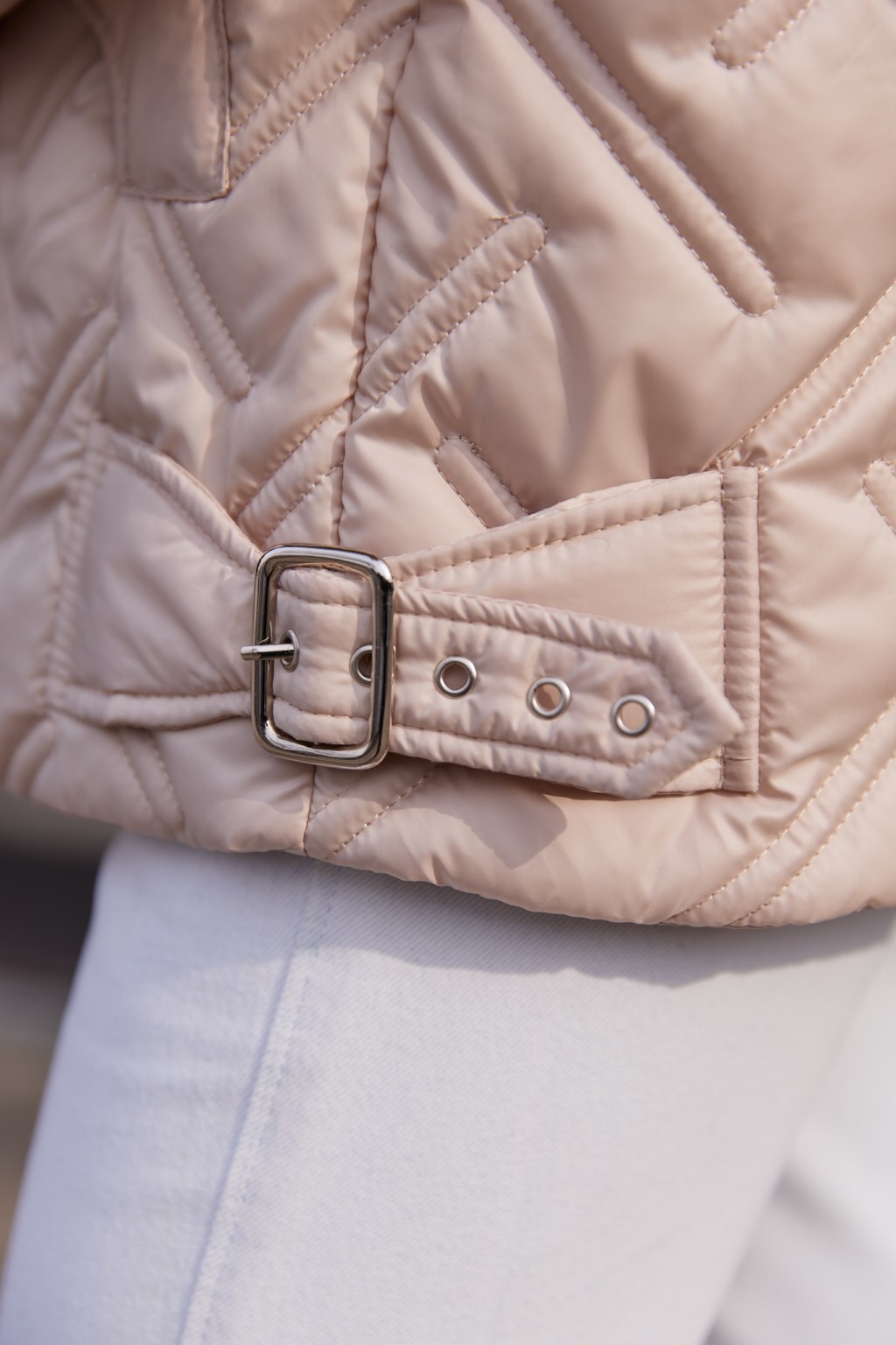 Демисезонная куртка Mila Nova К-365 молоко+капучино — изображение 6