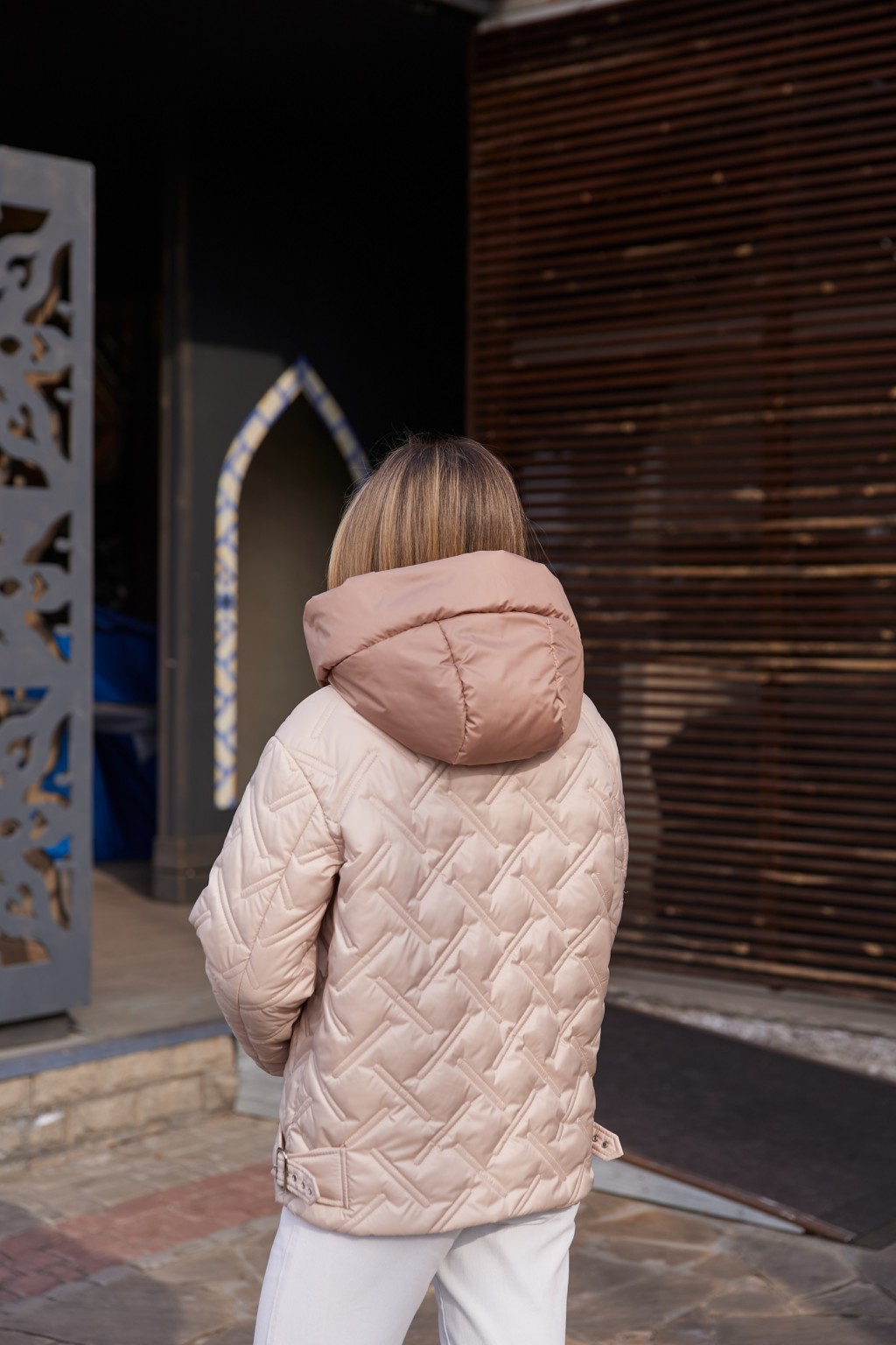 Демисезонная куртка Mila Nova К-365 молоко+капучино — изображение 5