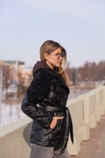 Демисезонная куртка Mila Nova К-366 черный — изображение 4