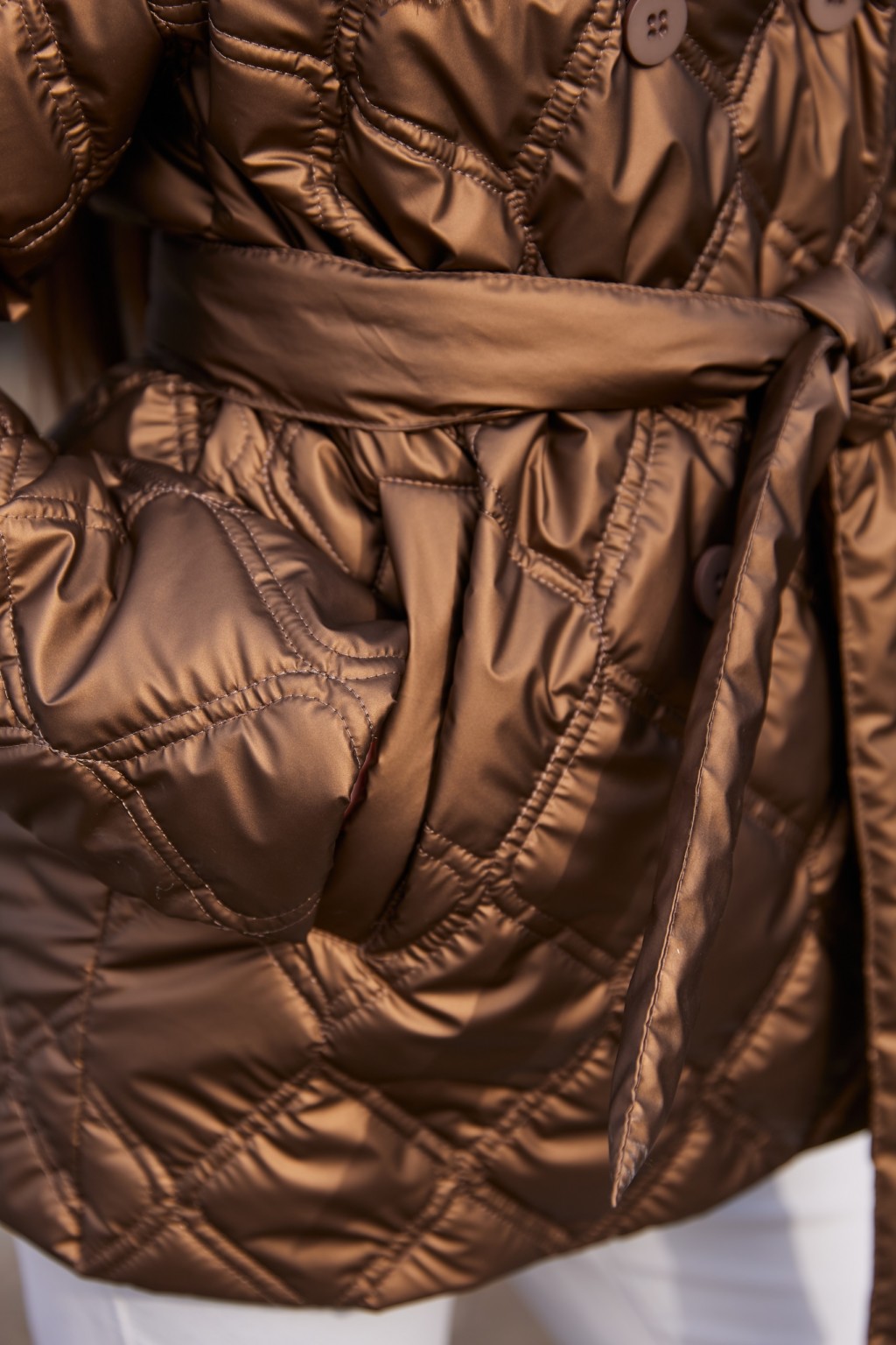 Демисезонная куртка Mila Nova К-366 кемел — изображение 6