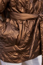 Демисезонная куртка Mila Nova К-366 кемел — изображение 6