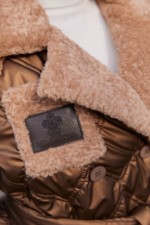 Демисезонная куртка Mila Nova К-366 кемел — изображение 7