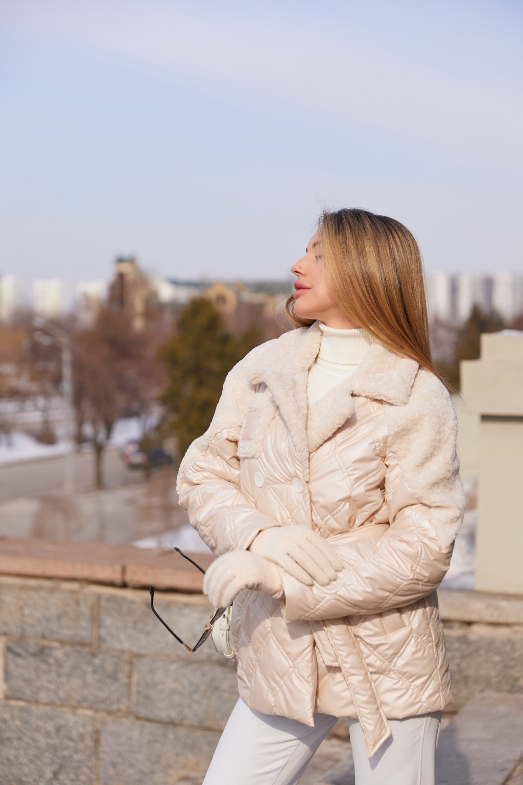 Демисезонная куртка Mila Nova К-366 молоко — изображение 3