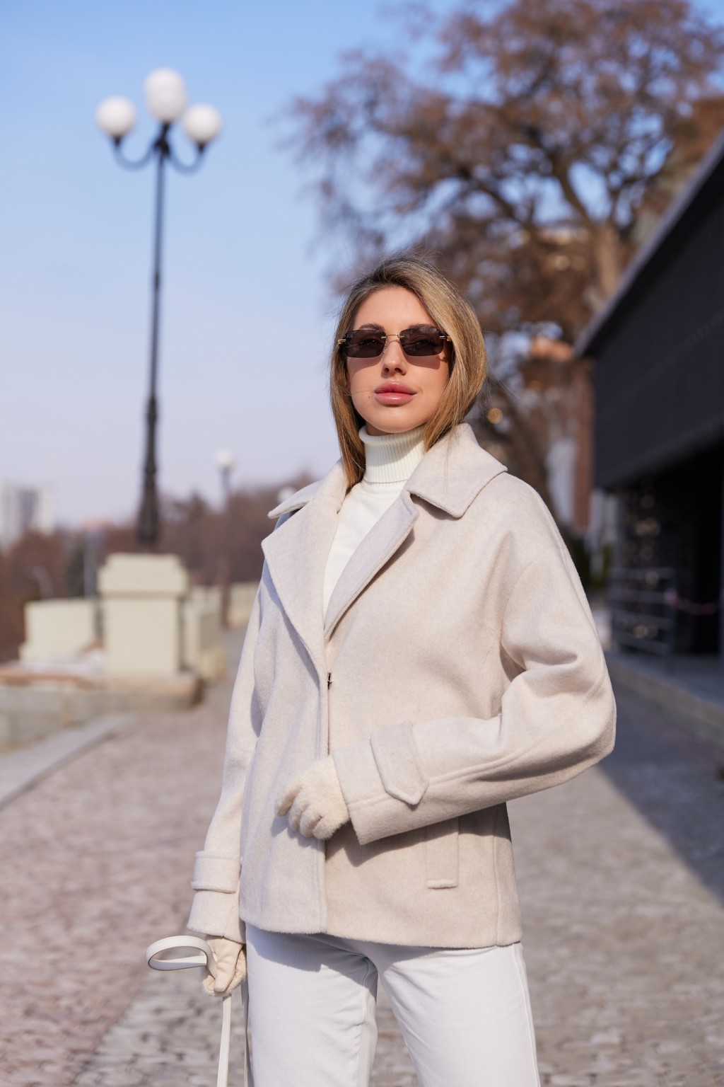 Демисезонное пальто Mila Nova  ПВ-377 молоко — изображение 4