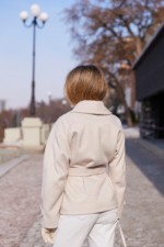 Демисезонное пальто Mila Nova  ПВ-377 молоко — изображение 7