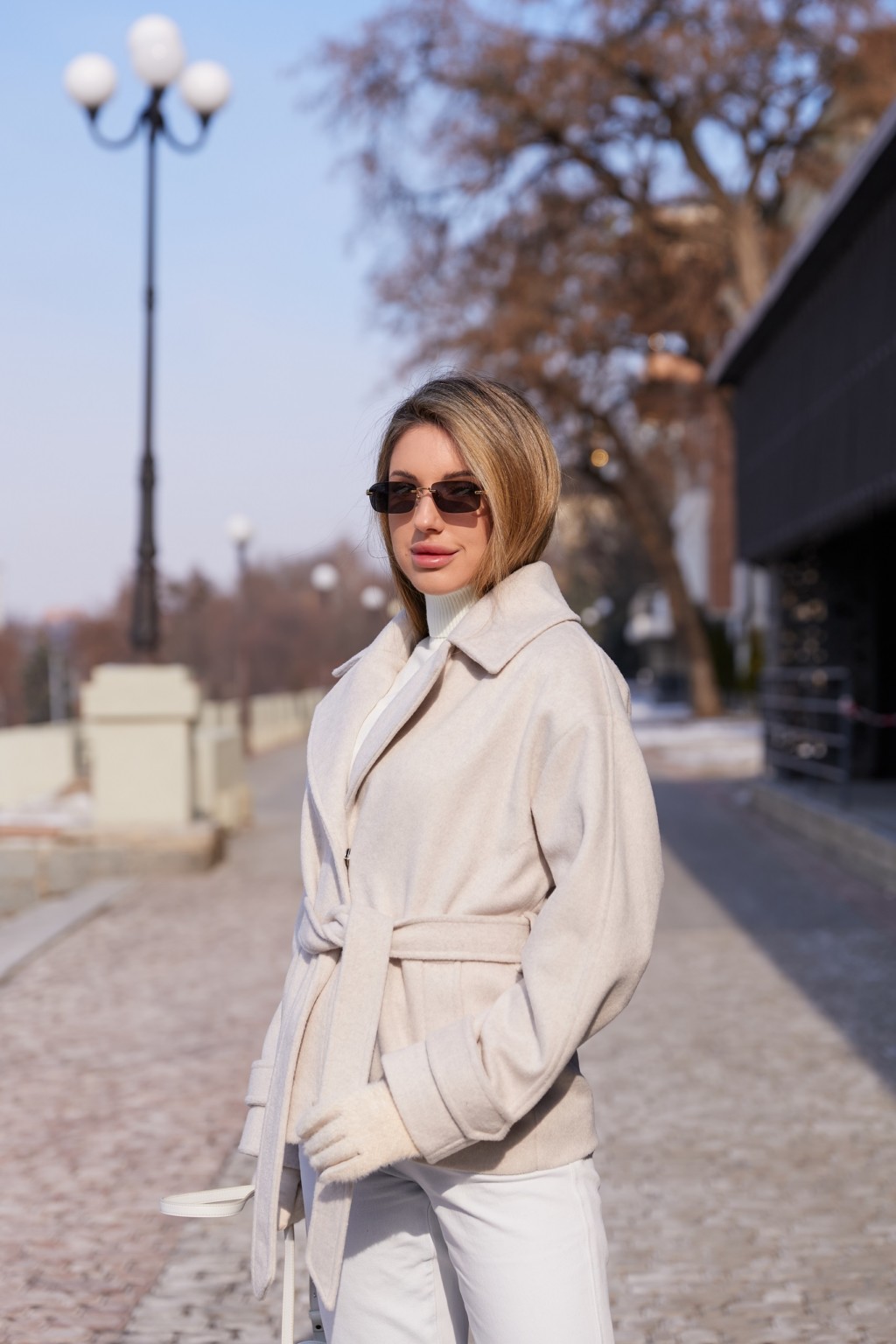 Демисезонное пальто Mila Nova  ПВ-377 молоко — изображение 3