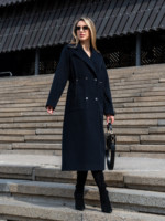 Демисезонное пальто Mila Nova ПВ-378 синий — изображение 3