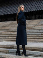 Демисезонное пальто Mila Nova ПВ-378 синий — изображение 4