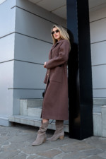 Демисезонное пальто Mila Nova ПВ-378 шоколад — изображение 8