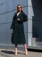 Демисезонное пальто Mila Nova ПВ-378 зеленый — изображение 8