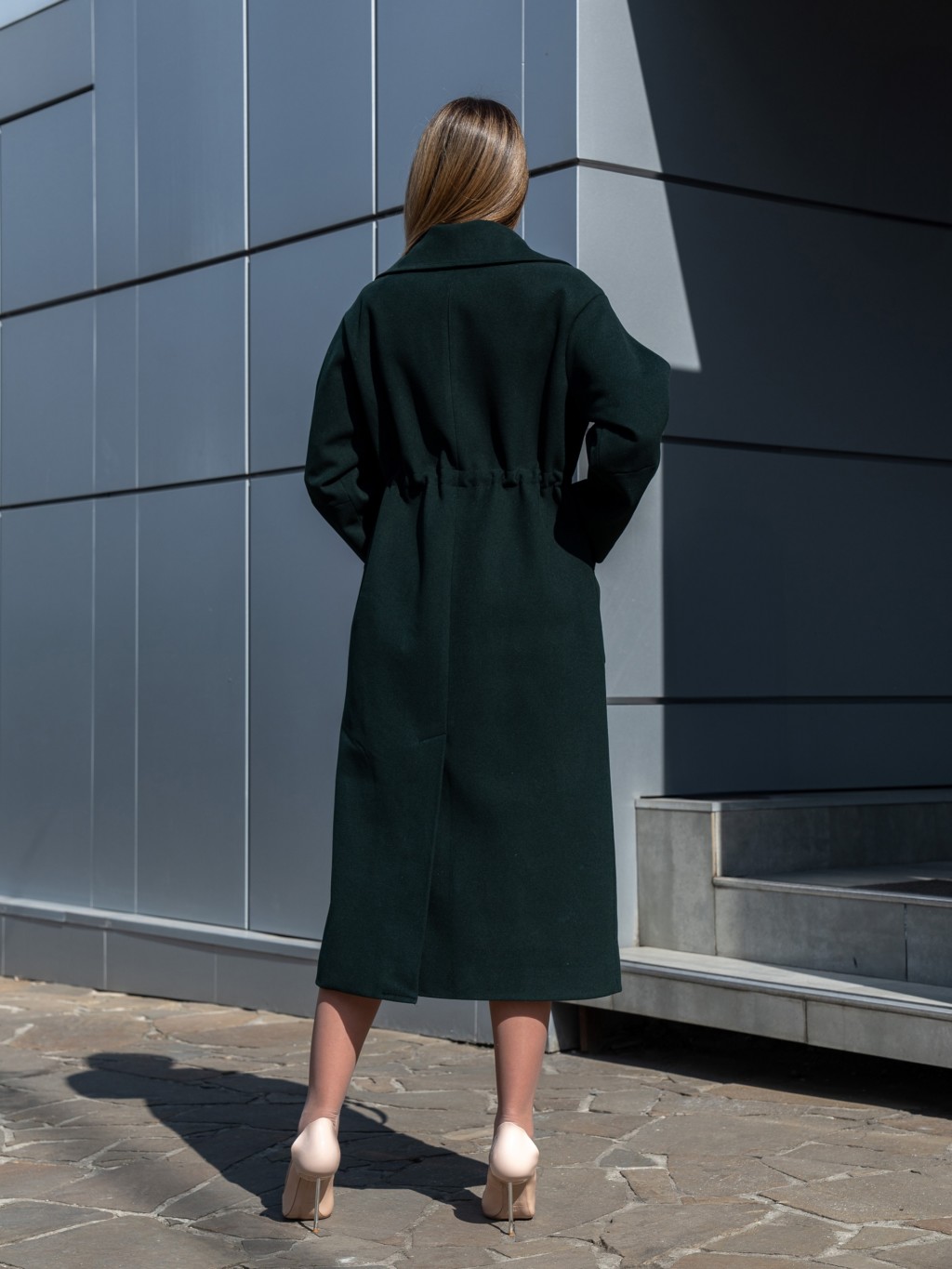 Демисезонное пальто Mila Nova ПВ-378 зеленый — изображение 6