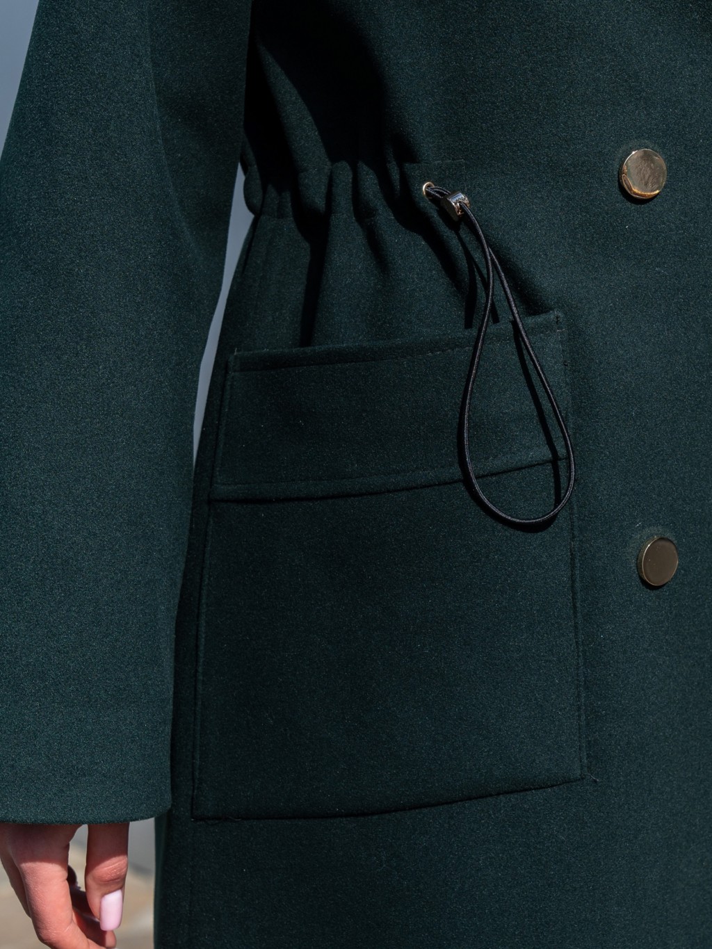 Демисезонное пальто Mila Nova ПВ-378 зеленый — изображение 5