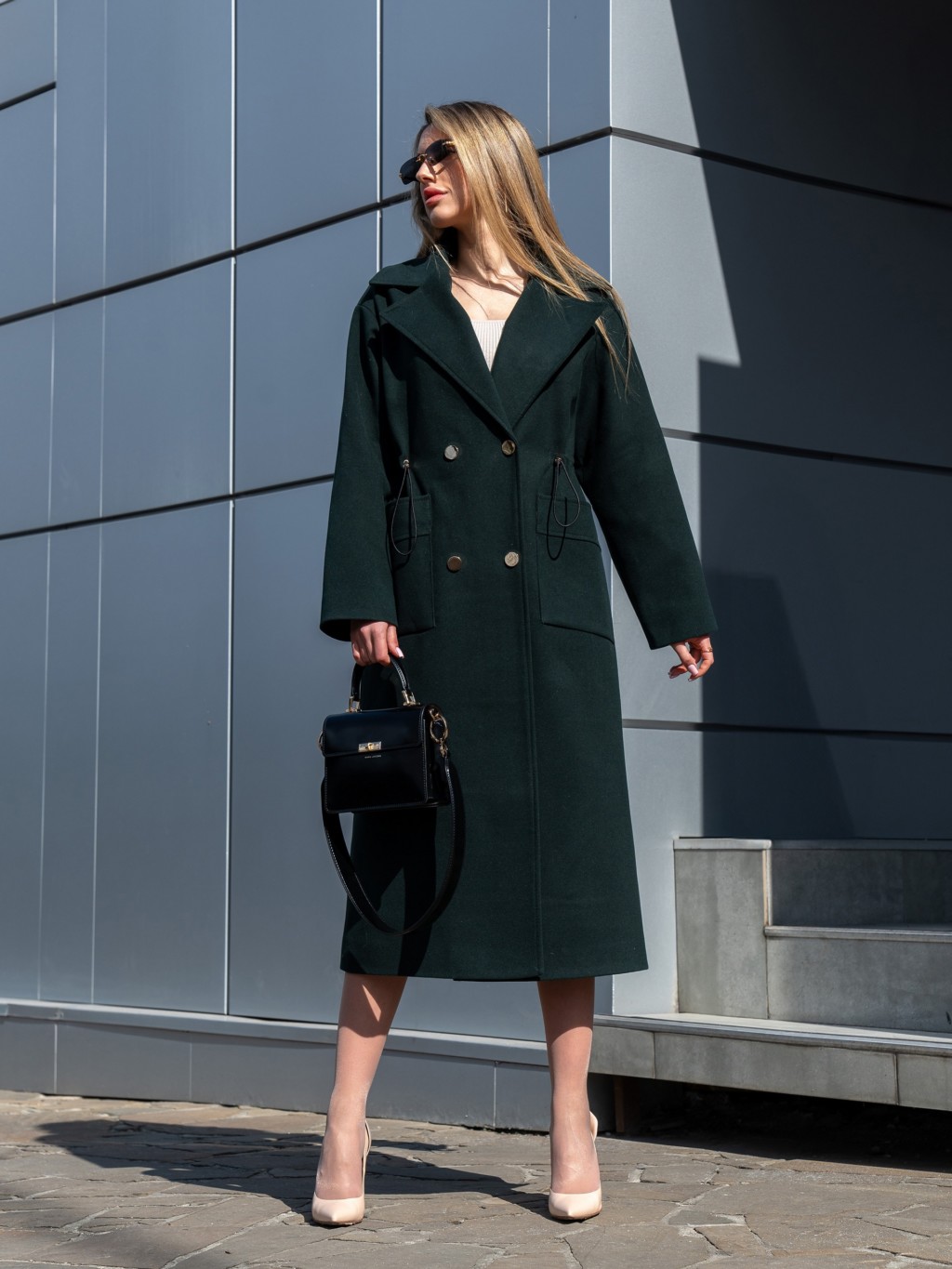 Демисезонное пальто Mila Nova ПВ-378 зеленый — изображение 3