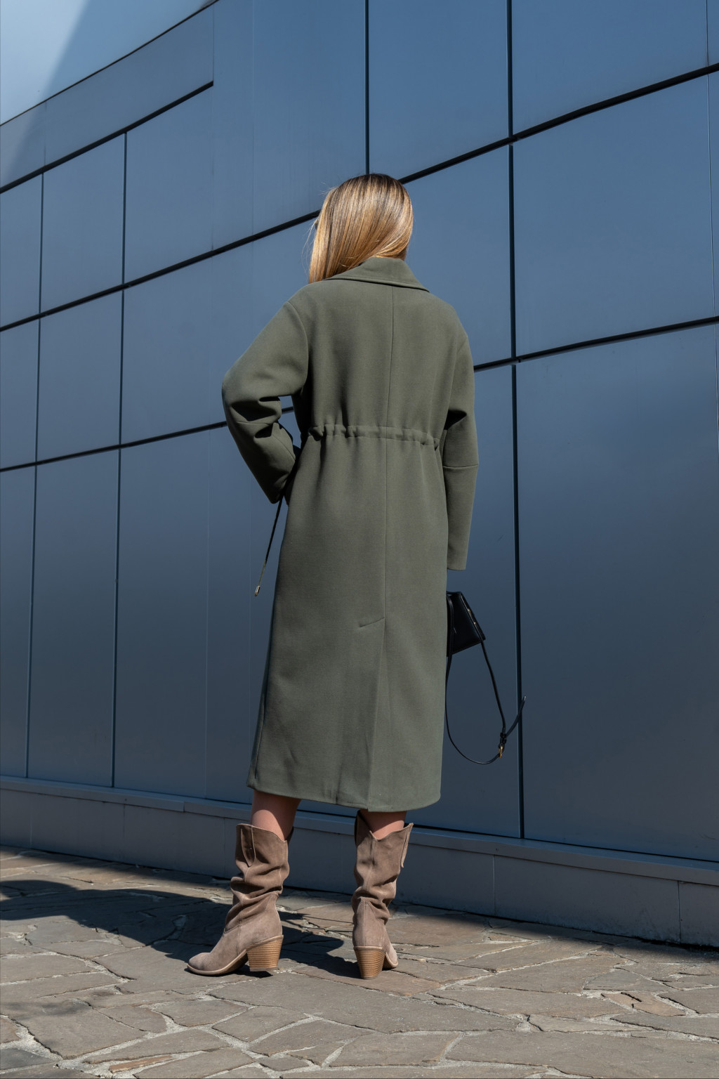 Демисезонное пальто Mila Nova ПВ-378 хаки — изображение 2