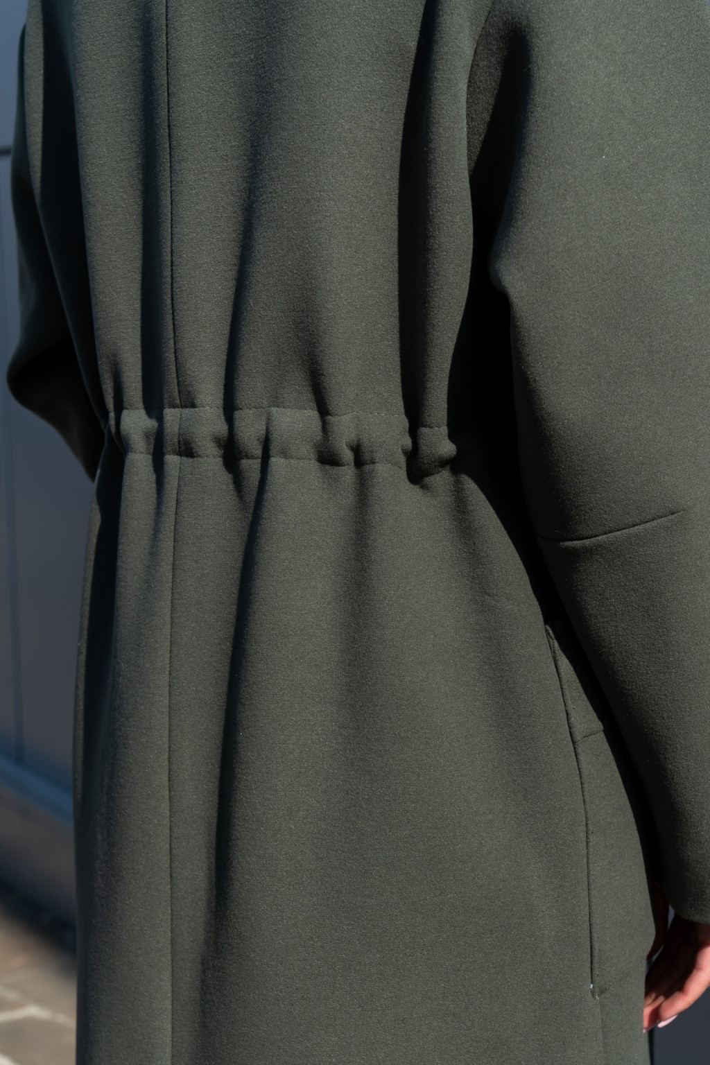 Демисезонное пальто Mila Nova ПВ-378 хаки — изображение 7