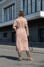 Демисезонное пальто Mila Nova ПВ-378 пудра — изображение 5