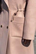 Демисезонное пальто Mila Nova ПВ-378 пудра — изображение 4