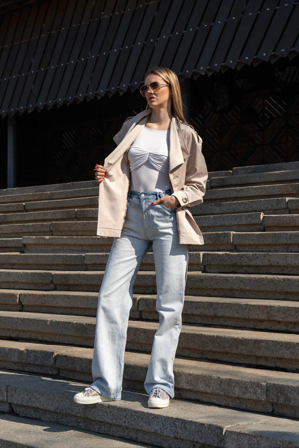 Жакет Mila Nova Q-104 бежевый — изображение 5