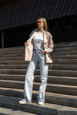 Жакет Mila Nova Q-104 бежевый — изображение 5