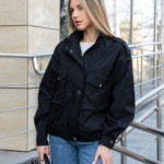 Демисезонный бомбер Mila Nova Q-105 черный