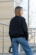 Демисезонный бомбер Mila Nova Q-105 черный — изображение 3