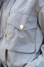 Демисезонный бомбер Mila Nova Q-105 серый — изображение 9