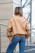 Демисезонный бомбер Mila Nova Q-105 кемел — изображение 8