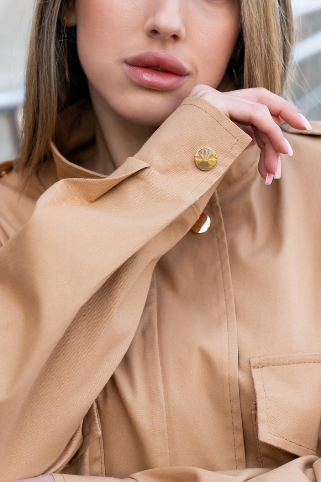 Демисезонный бомбер Mila Nova Q-105 кемел — изображение 7