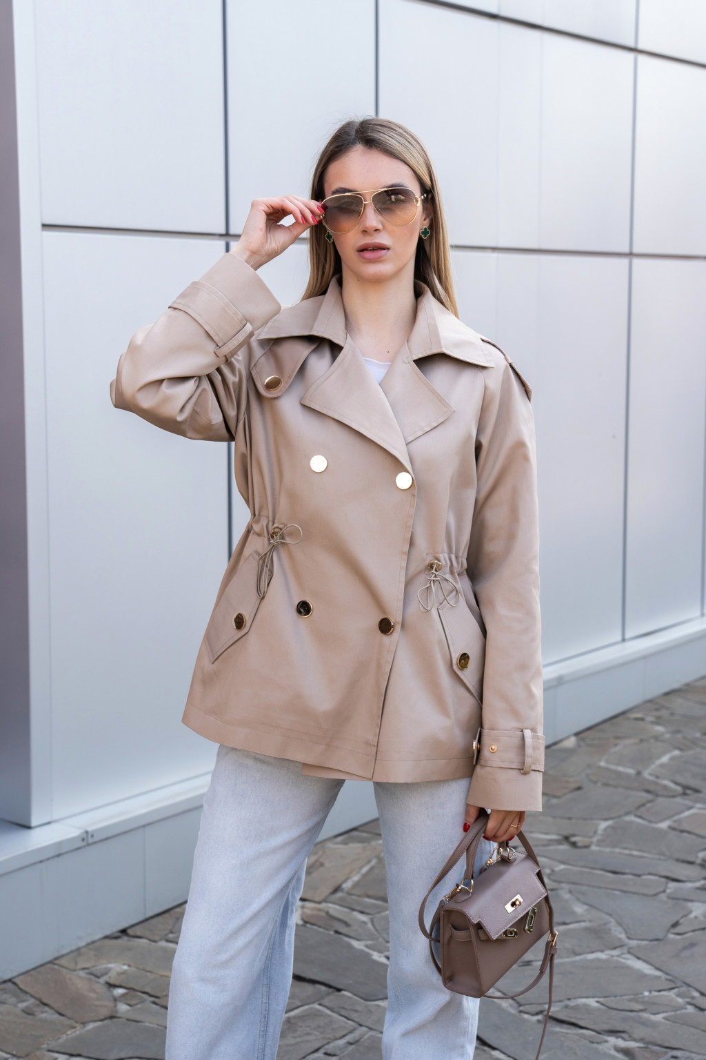 q-106beg1 Жакет Mila Nova Q-106 бежевый — изображение 1