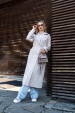 Демисезонный тренч Mila Nova Q-99 бежевый — изображение 2