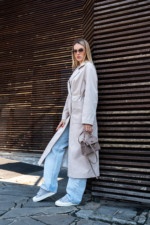 Демисезонный тренч Mila Nova Q-99 бежевый — изображение 4