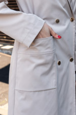 Демисезонный тренч Mila Nova Q-99 бежевый — изображение 5