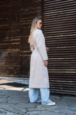 Демисезонный тренч Mila Nova Q-99 бежевый — изображение 8