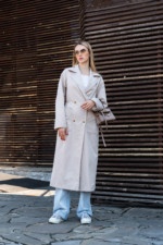 Демисезонный тренч Mila Nova Q-99 бежевый