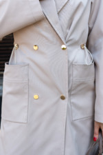 Демисезонный тренч Mila Nova Q-99 бежевый — изображение 9