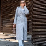 Демисезонный тренч Mila Nova Q-99 серый