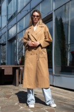 Демисезонный тренч Mila Nova Q-99 кемел