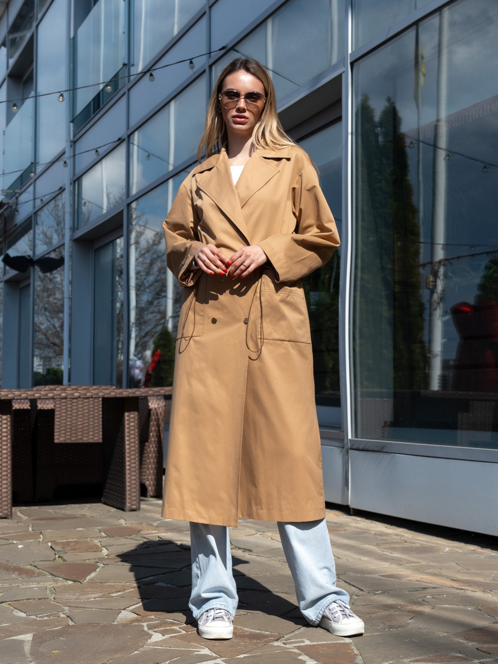 Демисезонный тренч Mila Nova Q-99 кемел — изображение 6