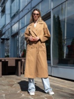 Демисезонный тренч Mila Nova Q-99 кемел — изображение 6