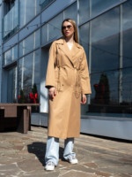 Демисезонный тренч Mila Nova Q-99 кемел — изображение 7