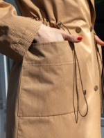 Демисезонный тренч Mila Nova Q-99 кемел — изображение 8