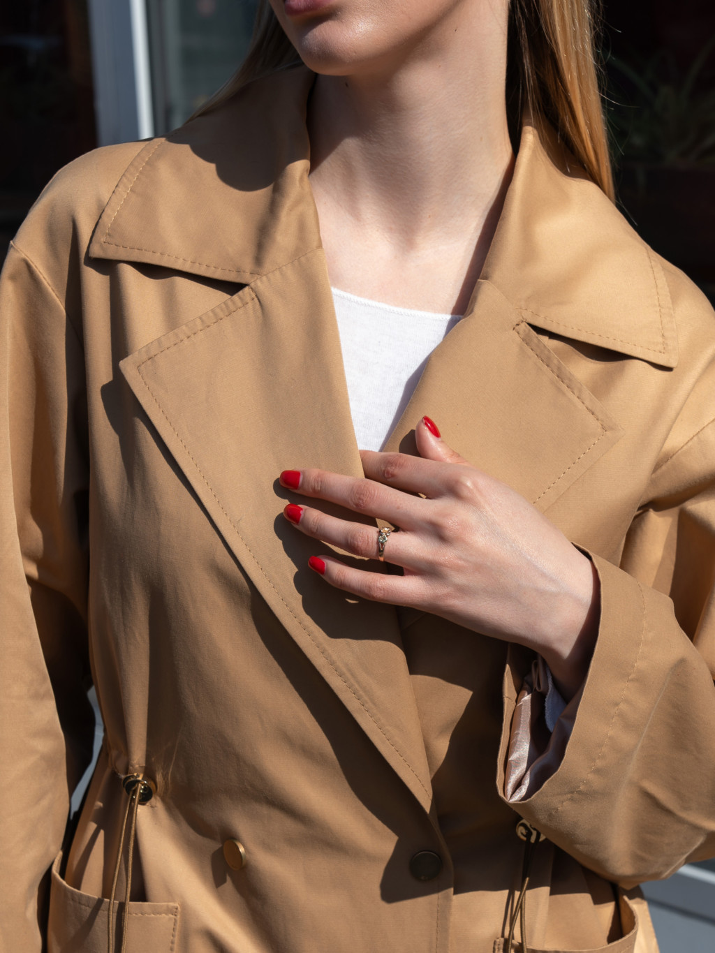 Демисезонный тренч Mila Nova Q-99 кемел — изображение 4