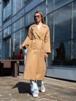 Демисезонный тренч Mila Nova Q-99 кемел — изображение 5